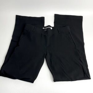 Betabrand Boot Cut Two-Pocket Dress Pant Yoga Pants (Black) Medium